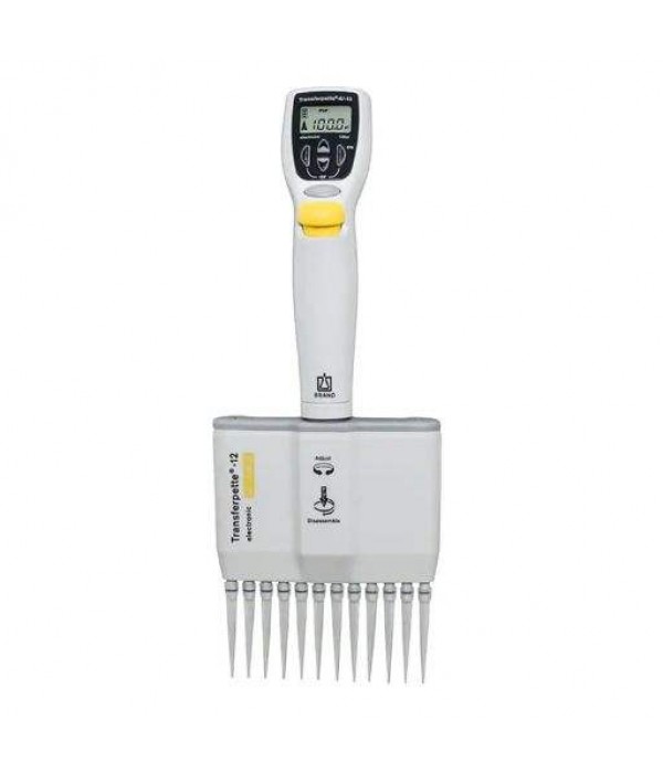 BRAND 705453 Transferpette® S 12 Electronic 5 - 100 µL Elektronik 12 Kanallı Otomatik Pipet BRAND 705453 Transferpette® S 12 Electronic 5 - 100 µL Elektronik 12 Kanallı Otomatik Pipet