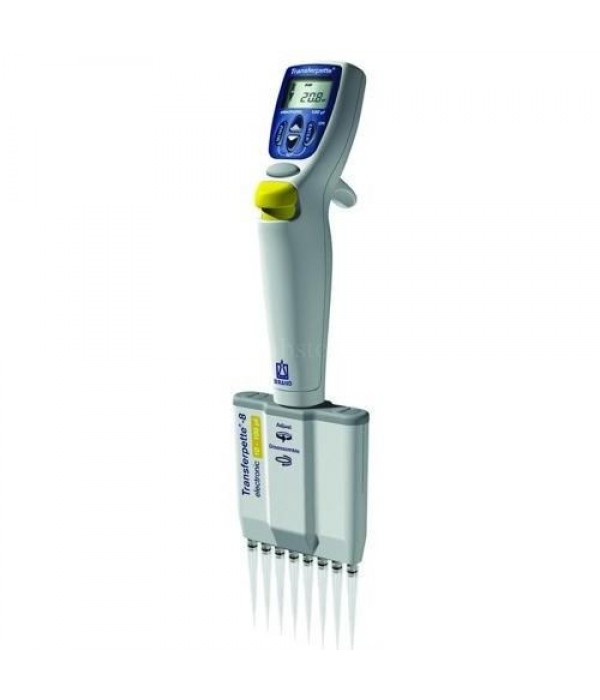 Brand 705454 Transferpette® Elektronik Ayarlı Mikropipet 12 Kanallı 10 - 200 uL