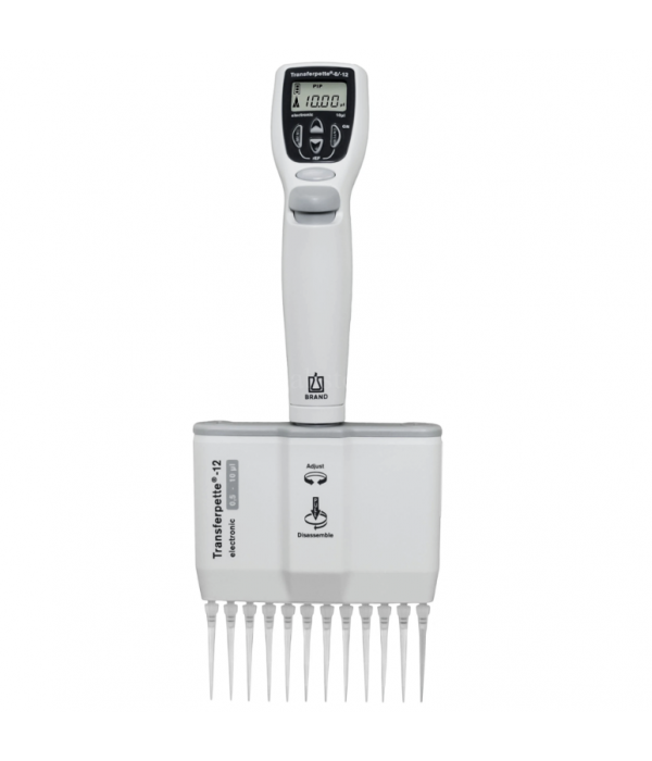 BRAND 705450 Transferpette® S 12 Electronic 1 - 20 µL Elektronik 12 Kanallı Otomatik Pipet BRAND 705450 Transferpette® S 12 Electronic 1 - 20 µL Elektronik 12 Kanallı Otomatik Pipet