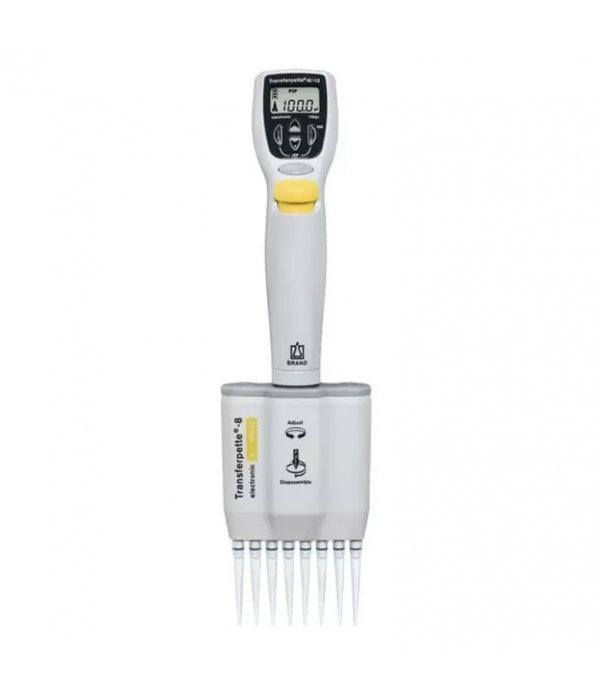 BRAND 705403 Transferpette® S Electronic 5-100 µL 8 Kanallı Elektronik Ayarlanabilir Otomatik Pipet BRAND 705403 Transferpette® S Electronic 5-100 µL 8 Kanallı Elektronik Ayarlanabilir Otomatik Pipet