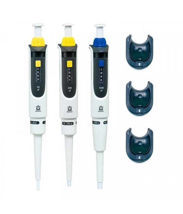 Brand Transferpette® S Standart Pipet Seti 0,5 - 10 µl, 10 - 100 µl, 100 - 1000 µl (Brand 705893)