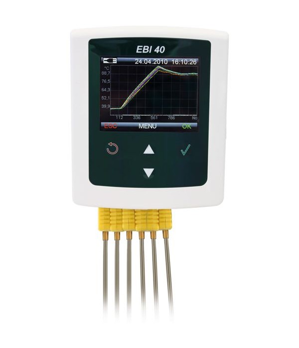 Ebro EBI 40 TC-01 Sıcaklık Ve Nem Veri Kaydedici Cihazı  -200 °C... + 1200 °C Ebro EBI 40 TC-01 Sıcaklık Ve Nem Veri Kaydedici Cihazı  -200 °C... + 1200 °C