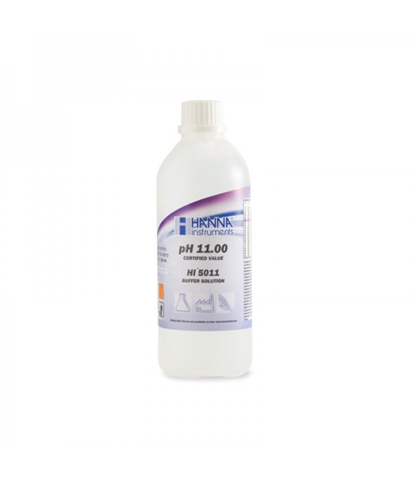 Hanna HI 5011 pH 11.00 @ 25°C Teknik Kalibrasyon Çözeltisi, 500 mL Hanna HI 5011 pH 11.00 @ 25°C Teknik Kalibrasyon Çözeltisi, 500 mL