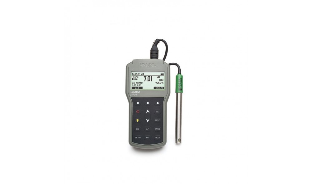 Hanna HI98190 Profesyonel Su Geçirmez Taşınabilir pH / ORP Metre pH; -2.000 ila 20.000 pH Hanna HI98190 Profesyonel Su Geçirmez Taşınabilir pH / ORP Metre pH; -2.000 ila 20.000 pH