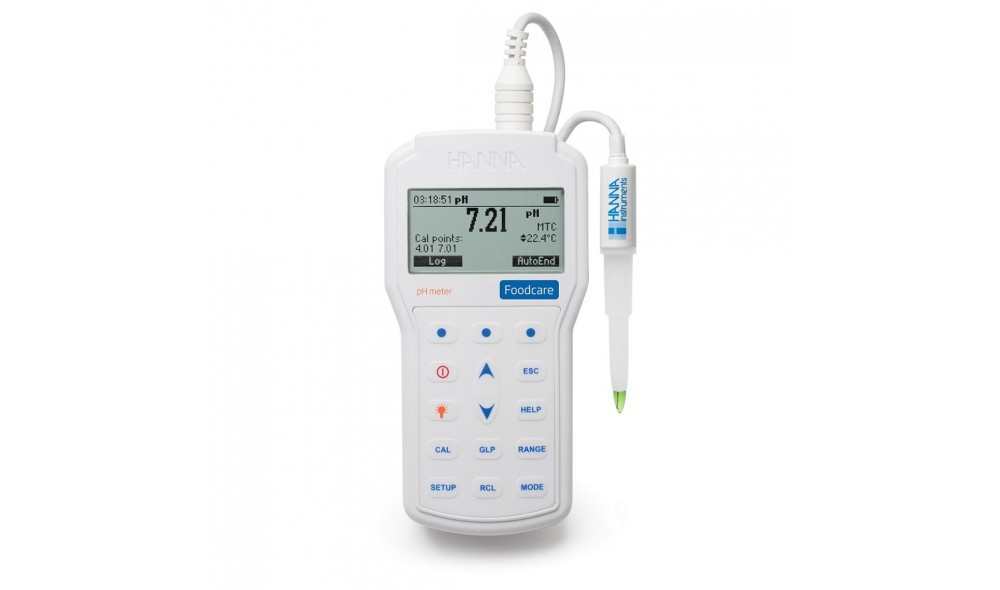 HANNA HI98161 Gıda pH Metresi FSMA Onaylı -2.0 pH... +20.0 pH HANNA HI98161 Gıda pH Metresi FSMA Onaylı -2.0 pH... +20.0 pH