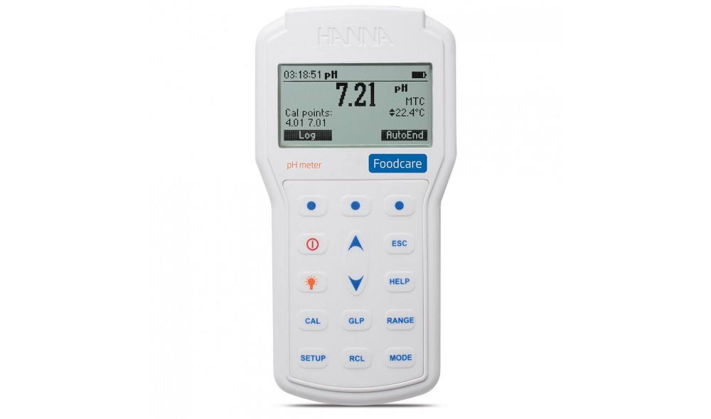 HANNA HI98161 Gıda pH Metresi FSMA Onaylı -2.0 pH... +20.0 pH HANNA HI98161 Gıda pH Metresi FSMA Onaylı -2.0 pH... +20.0 pH