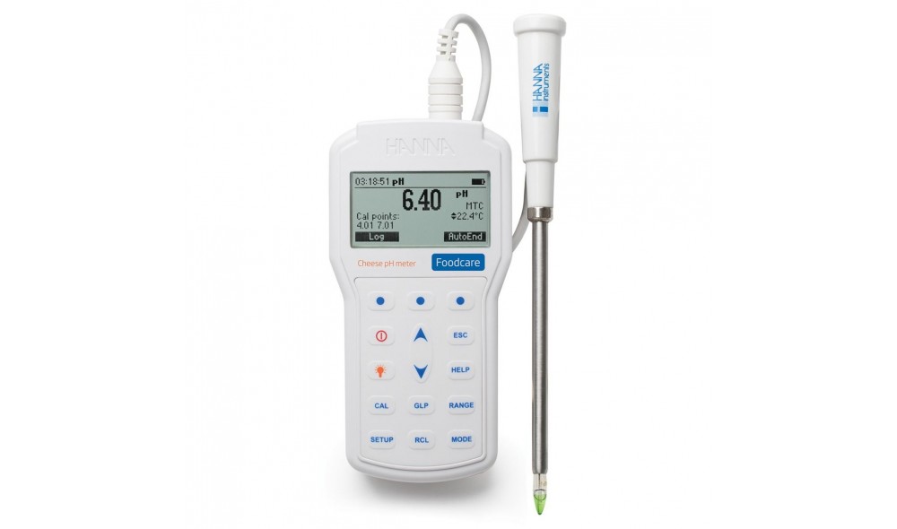 HANNA HI98165 Peynir pH Metresi FSMA Onaylı (-2.0 pH... +20.0 pH) HANNA HI98165 Peynir pH Metresi FSMA Onaylı (-2.0 pH... +20.0 pH)