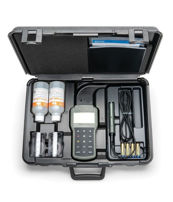 HANNA HI98194 Multiparametre Ölçer pH / ORP / EC / TDS / Tuzluluk / DO / Basınç / Sıcaklık Su Geçirmez Ölçüm Cihazı 4 m Kablo ile