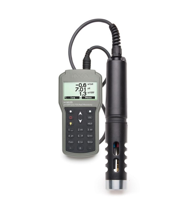 Hanna HI98195 Çok parametreli pH / ORP / EC / Basınç / Sıcaklık Su Geçirmez Ölçüm Cihazı