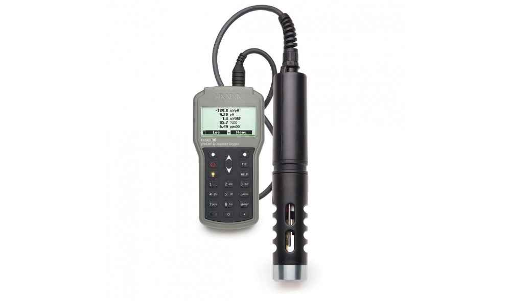 Hanna HI98196 Çok parametreli pH / ORP / DO / Basınç / Sıcaklık Su Geçirmez Ölçüm Cihazı Hanna HI98196