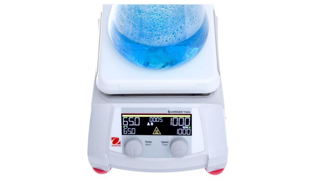 OHAUS Guardian® 5000 Isıtıcılı Manyetik Karıştırcı 18 X 18 cm / +5... 500 °C / 60... 1600 rpm / 15 L OHAUS Guardian® 5000 Isıtıcılı Manyetik Karıştırcı 18 X 18 cm / +5... 500 °C / 60... 1600 rpm / 15 L