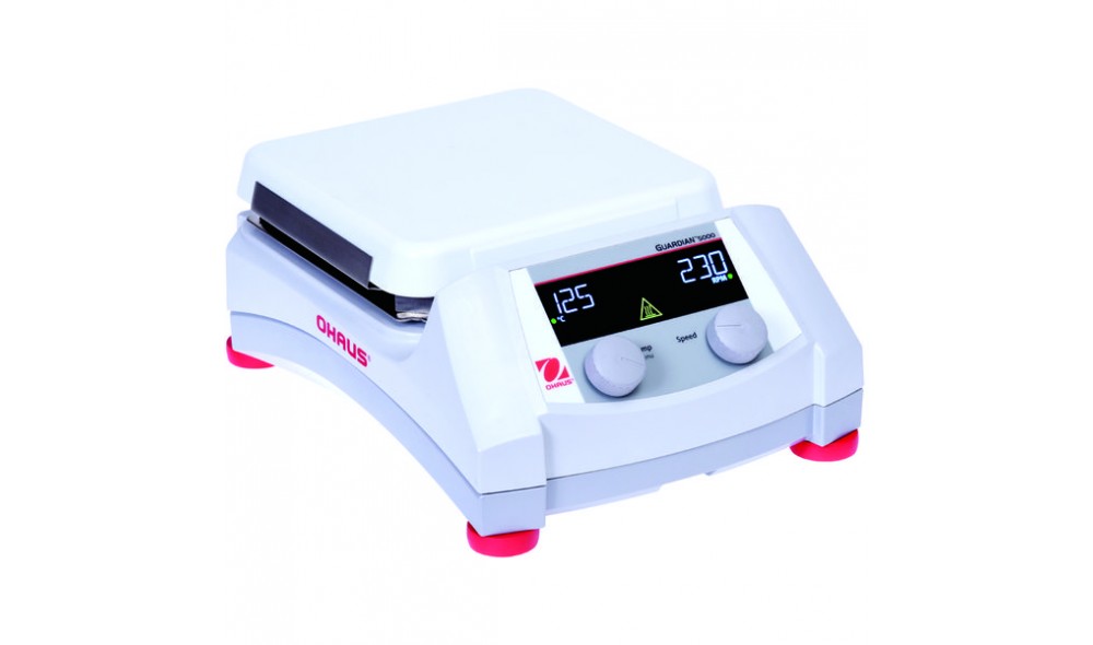 OHAUS Guardian® 5000 Isıtıcılı Manyetik Karıştırcı 18 X 18 cm / +5... 500 °C / 60... 1600 rpm / 15 L OHAUS Guardian® 5000 Isıtıcılı Manyetik Karıştırcı 18 X 18 cm / +5... 500 °C / 60... 1600 rpm / 15 L