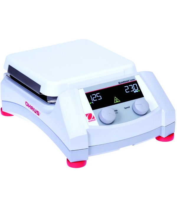 OHAUS Guardian® 5000 Isıtıcılı Manyetik Karıştırcı 18 X 18 cm / +5... 500 °C / 60... 1600 rpm / 15 L OHAUS Guardian® 5000 Isıtıcılı Manyetik Karıştırcı 18 X 18 cm / +5... 500 °C / 60... 1600 rpm / 15 L