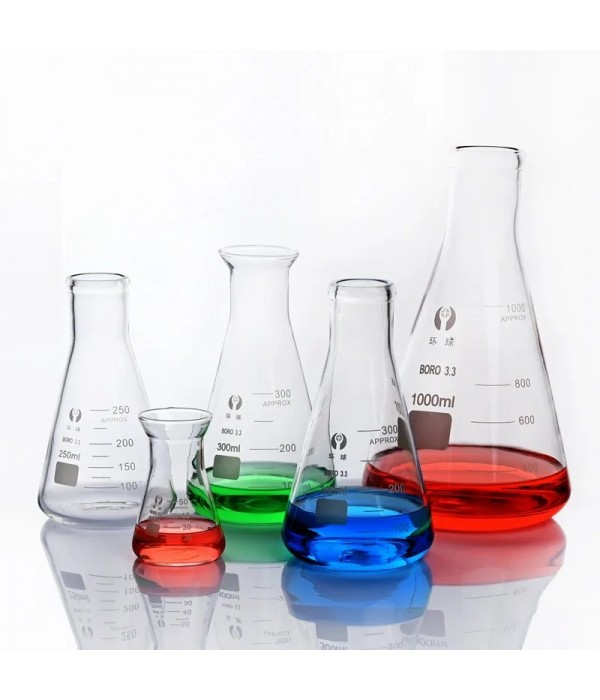 Erlen Cam 100 ml Dereceli Geniş Boyunlu Erlen Cam 100 ml Dereceli Geniş Boyunlu