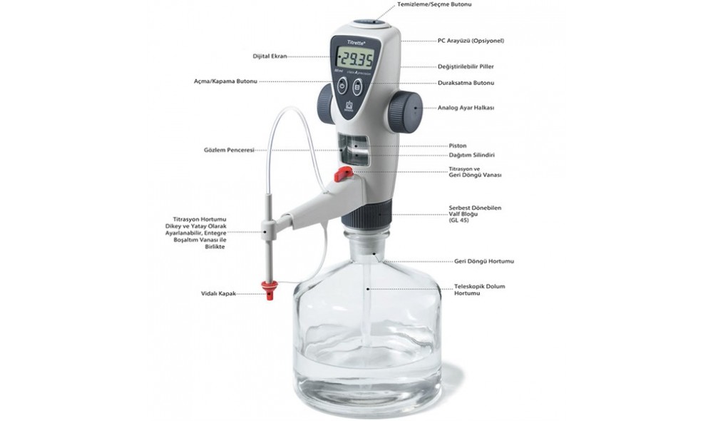 BRAND 4760151 Titrette® Dijital Büret 50 mL BRAND 4760151 Titrette® Dijital Büret 50 mL