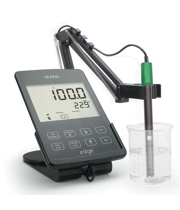 HANNA HI2040-02 edge® Çok Parametreli DO ÖLÇER-Oksijen Elektrodu ile birlikte