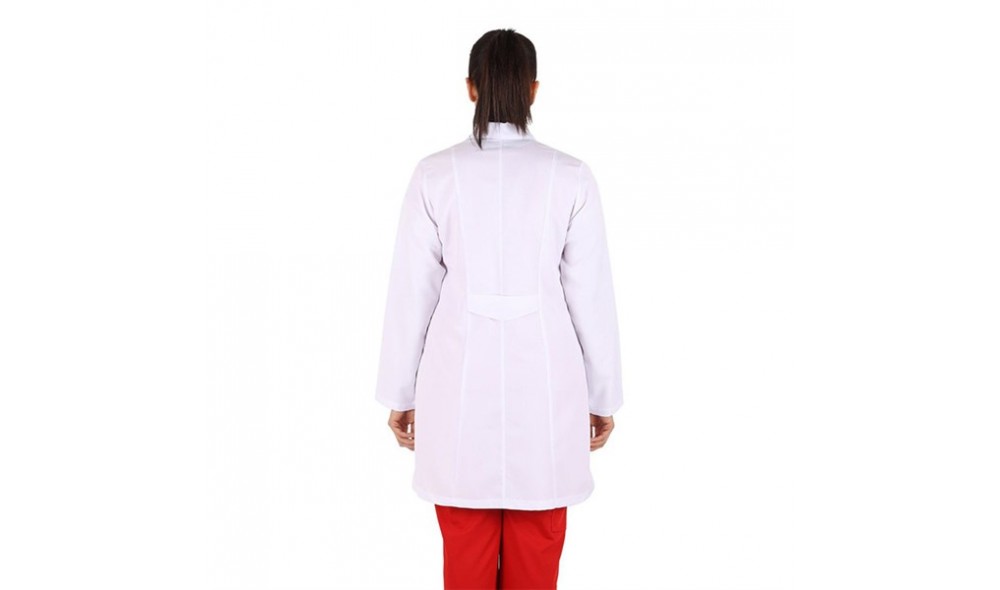 BP-01 Bayan Doktor Önlük Ceket Yaka Uzun Kol