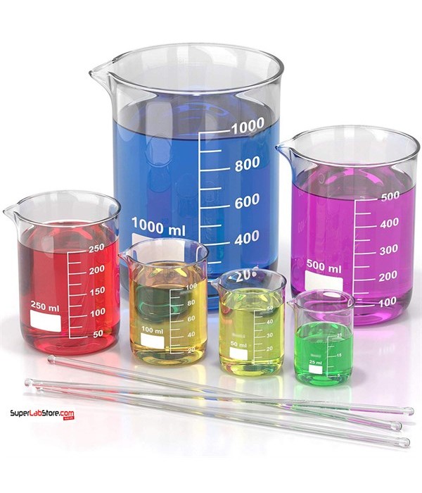Cam Beher 25 ML Kısa form Borosilikat