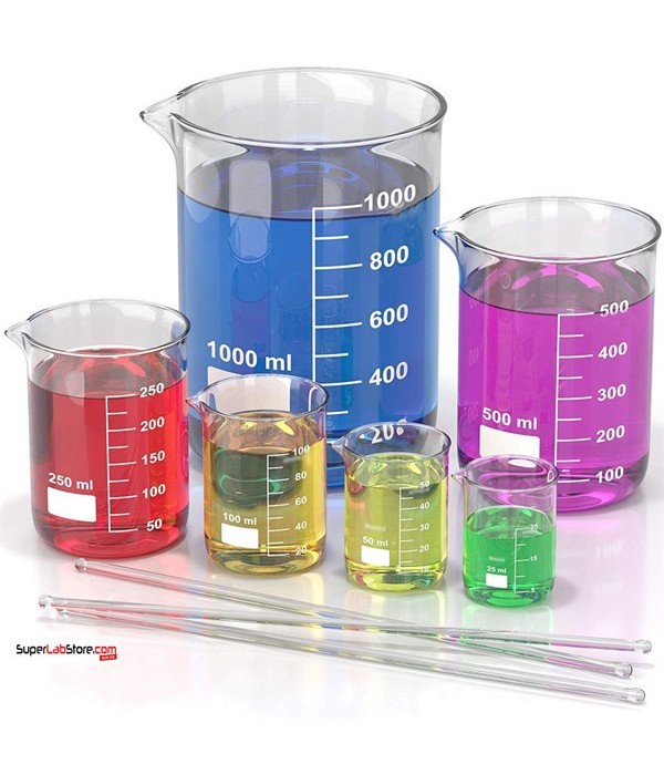 Cam Beher 50 ML Kısa form Borosilikat