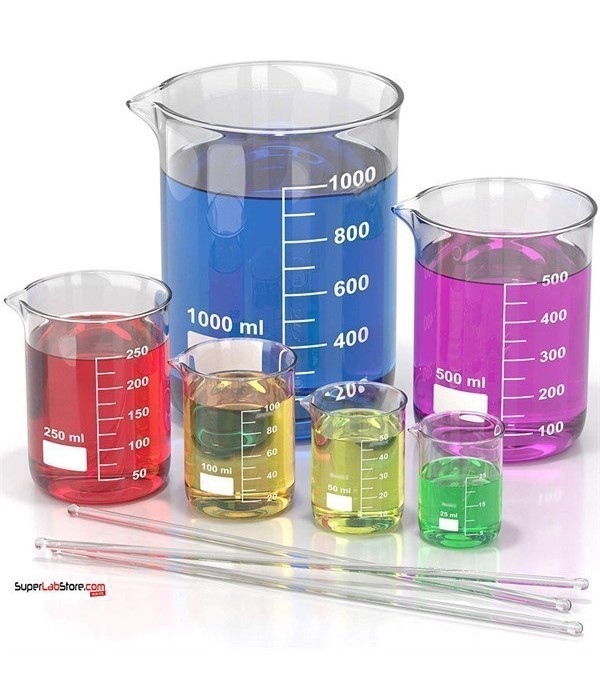 Cam Beher 400 ML Kısa form Borosilikat