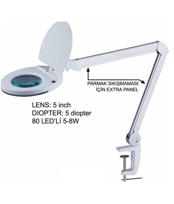 Swat Hzb129 Masa Üstü Led Aydınlatmalı 5x Büyüteç
