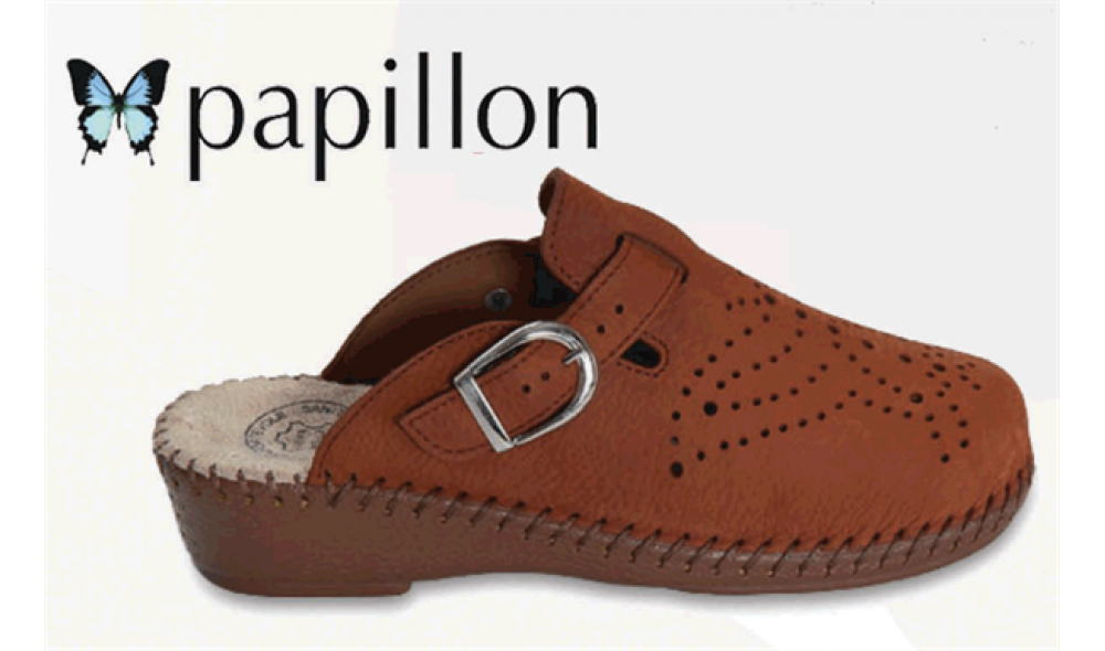 Papillon Terlik 628 Nubuk Taba Ortopedik Terlik