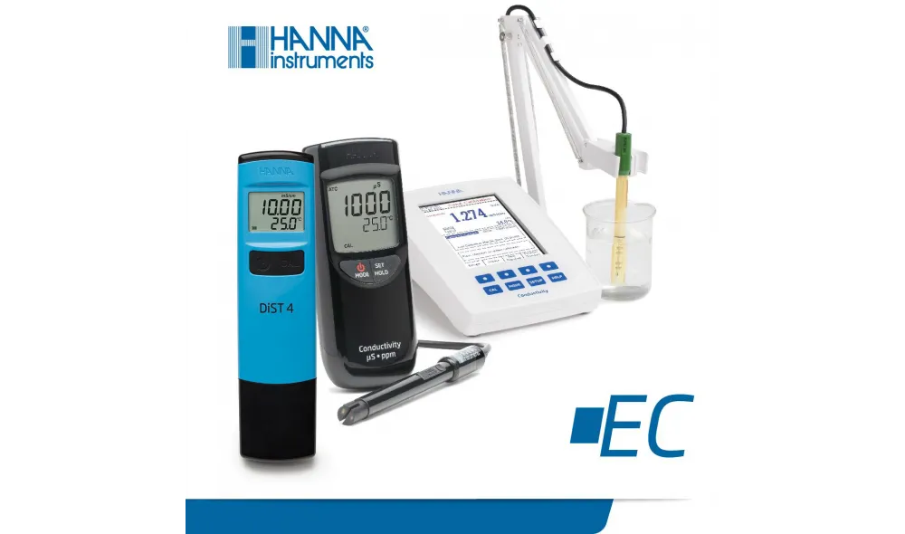 HANNA HI98303 DİST® 3 Waterproof EC Cep Tipi İletkenlik Ölçer HANNA HI98303 DİST® 3 Waterproof EC Cep Tipi İletkenlik Ölçer