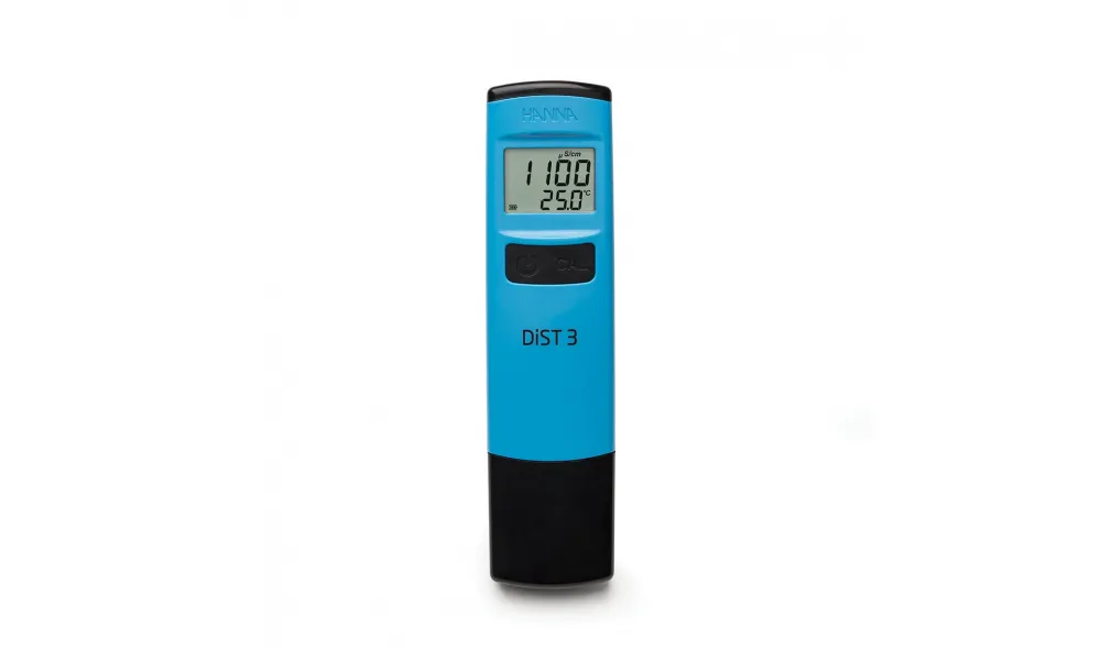 HANNA HI98303 DİST® 3 Waterproof EC Cep Tipi İletkenlik Ölçer HANNA HI98303 DİST® 3 Waterproof EC Cep Tipi İletkenlik Ölçer